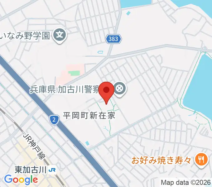 加古川総合文化センターの地図