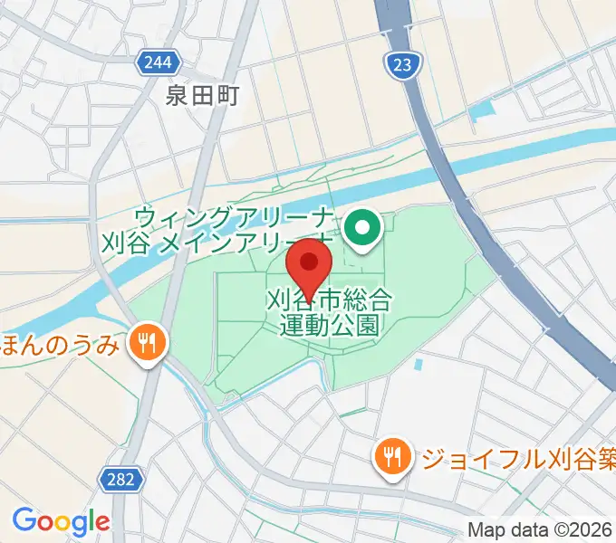 グリーングラウンド刈谷の地図
