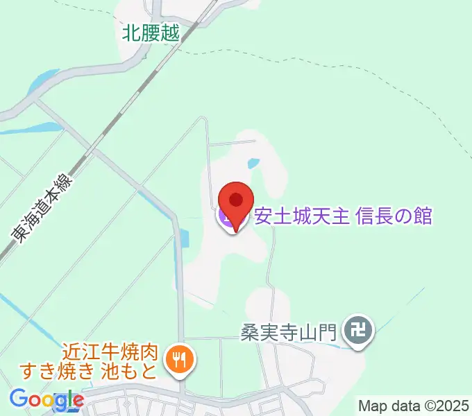 安土城天主信長の館の地図