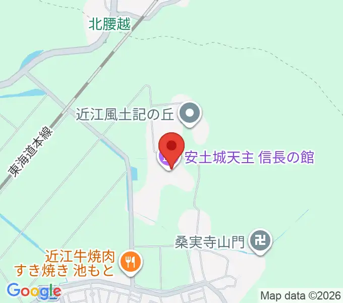 安土城天主信長の館の地図