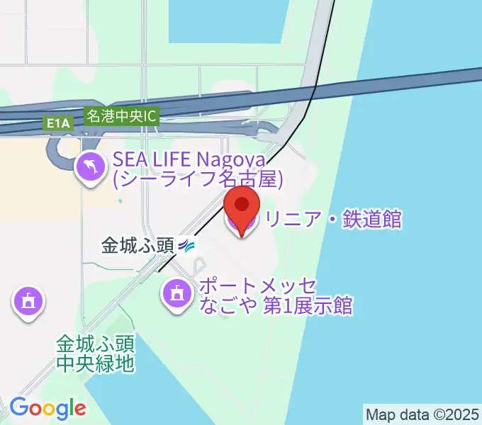 リニア・鉄道館の地図