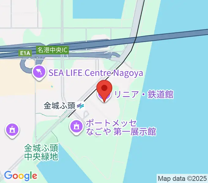 リニア・鉄道館の地図