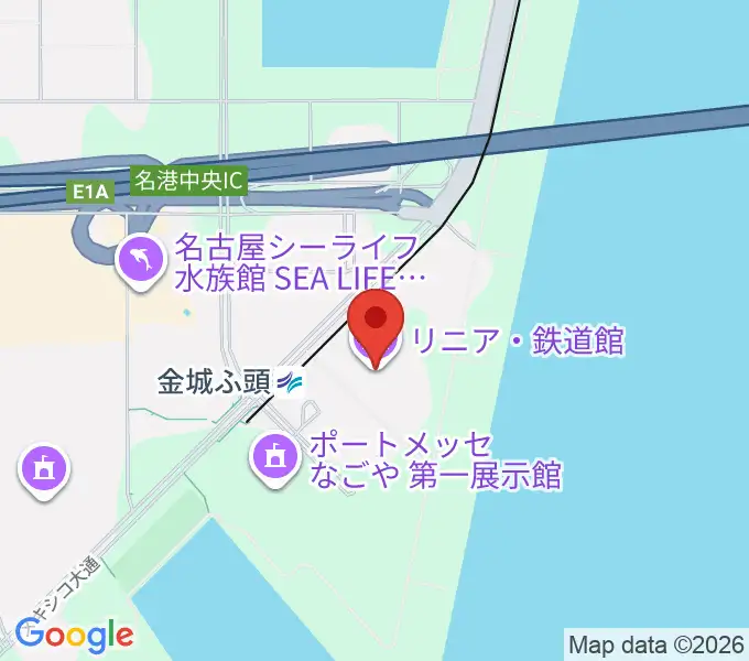 リニア・鉄道館の地図