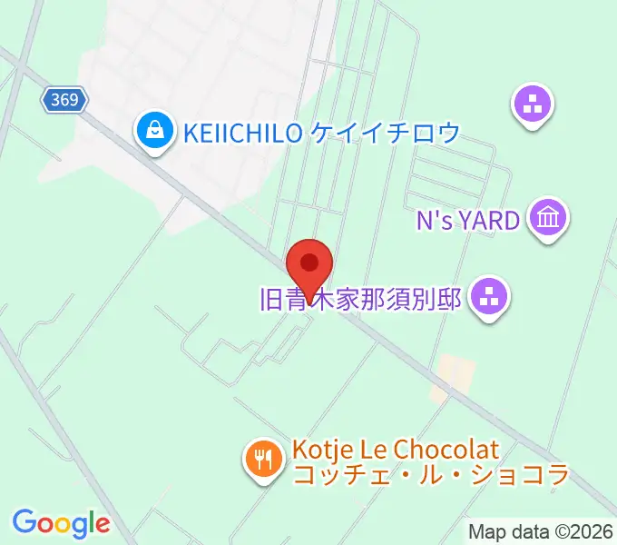 フードリエサッカーフィールド青木の地図