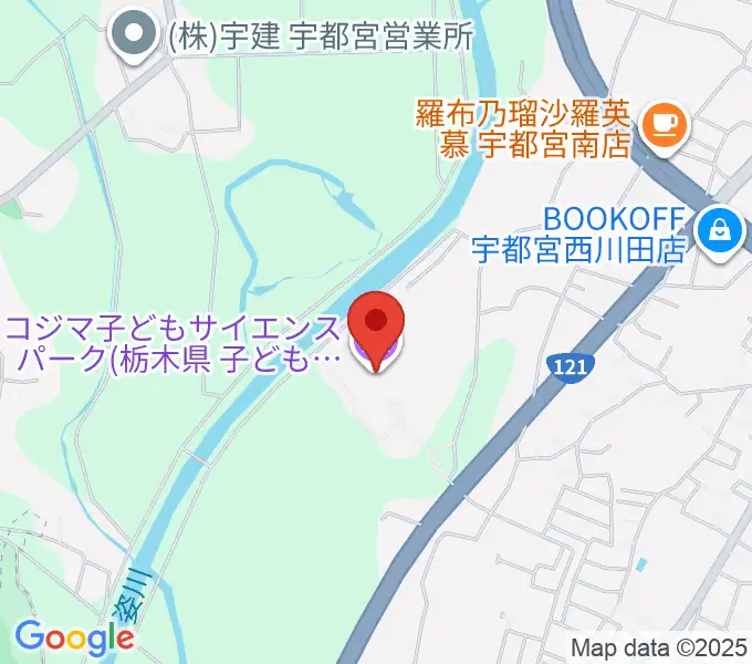 コジマ子どもサイエンスパークの地図