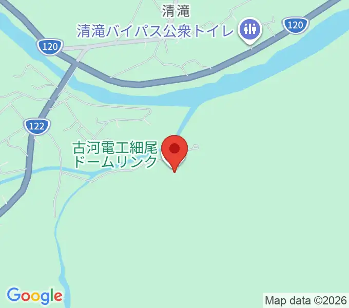 古河電工細尾ドームリンクの地図
