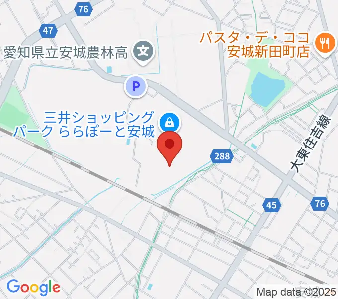シネマワールドららぽーと安城の地図