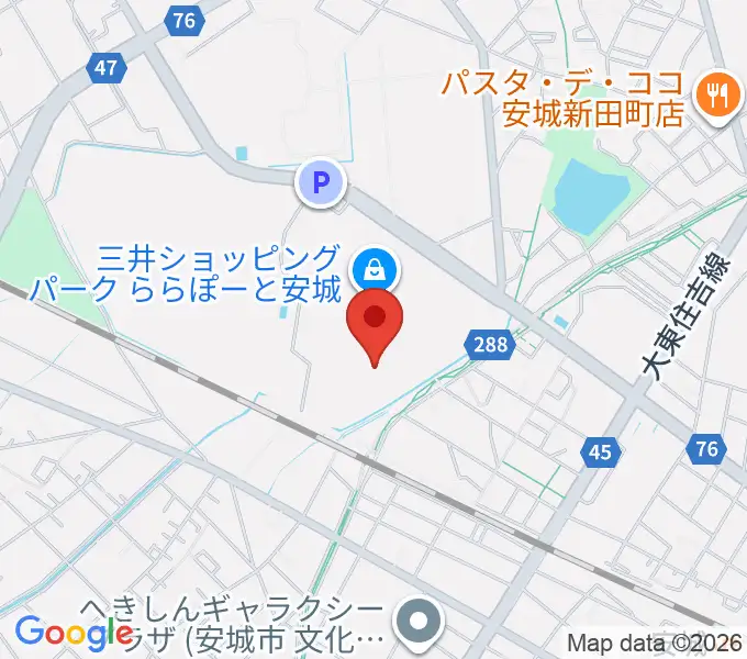 シネマワールドららぽーと安城の地図