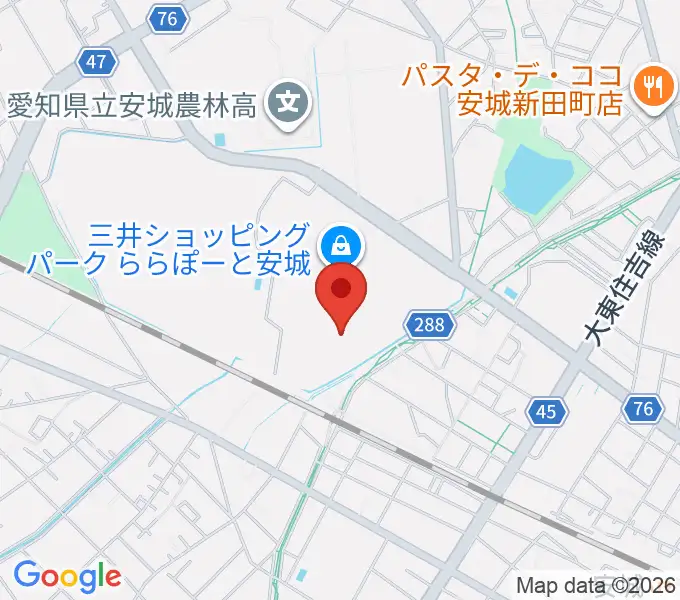 シネマワールドららぽーと安城の地図