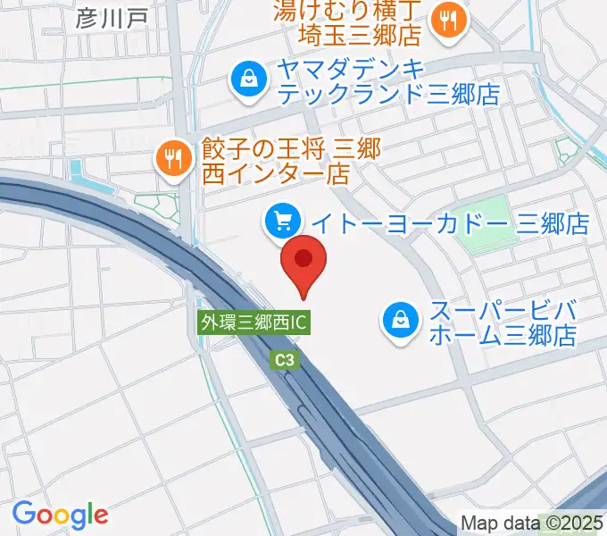 シネマサンシャイン三郷の地図