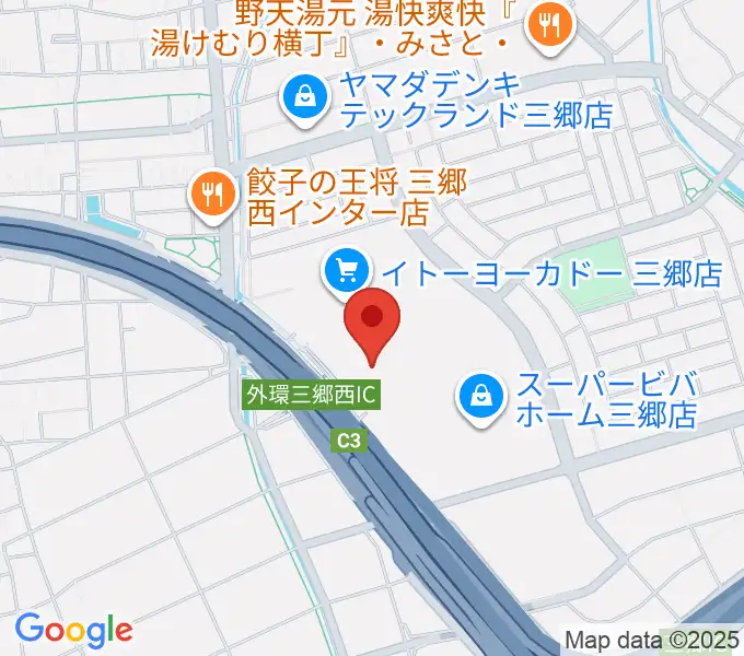 シネマサンシャイン三郷の地図