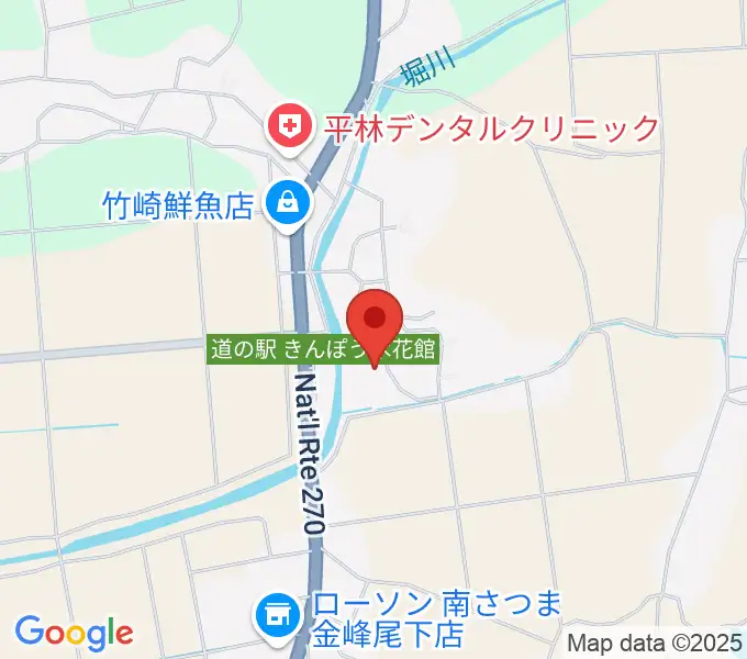 南さつま市歴史交流館金峰の地図