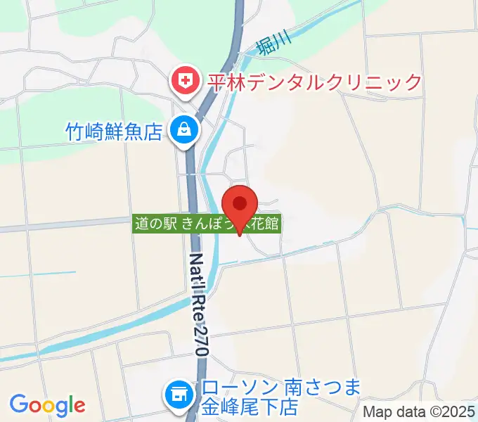 南さつま市歴史交流館金峰の地図