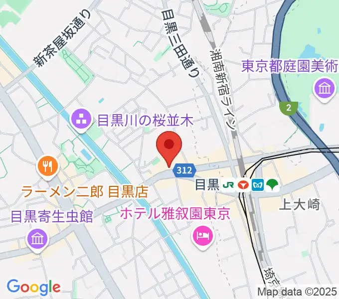 目黒マッドスタジオの地図