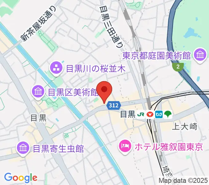 目黒マッドスタジオの地図