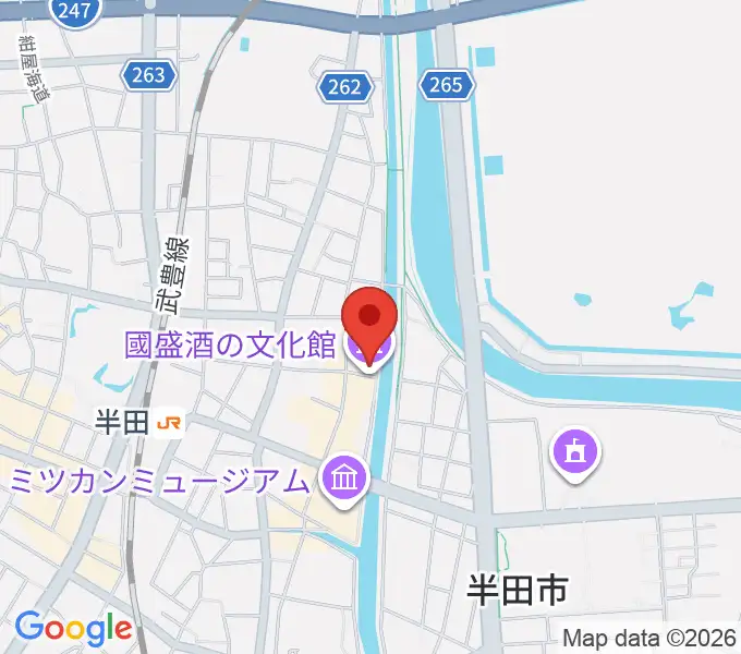國盛 酒の文化館の地図