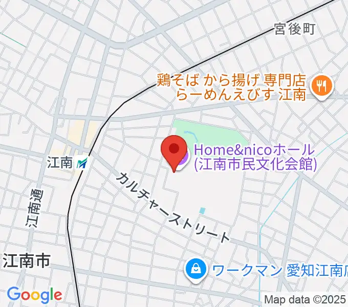 江南市歴史民俗資料館の地図