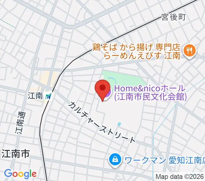 江南市歴史民俗資料館の地図