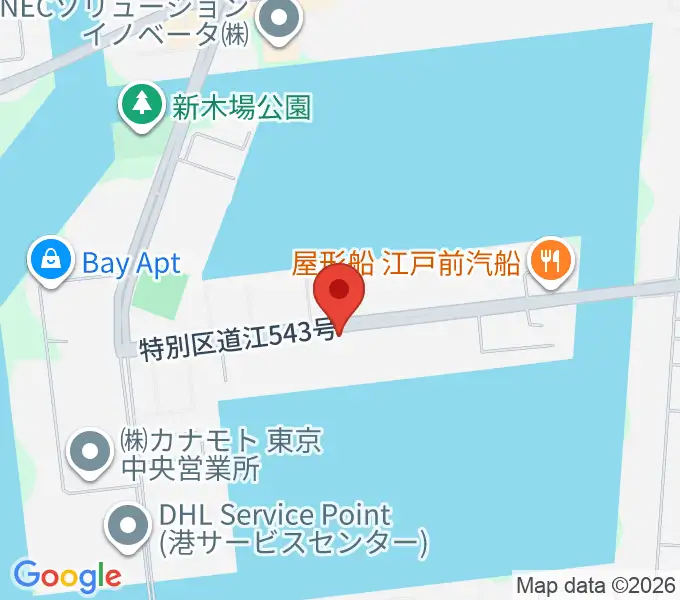 GARDEN 新木場 FACTORYの地図