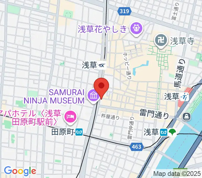 CREAM LIVE ASAKUSAの地図