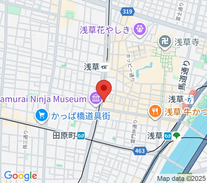 CREAM LIVE ASAKUSAの地図