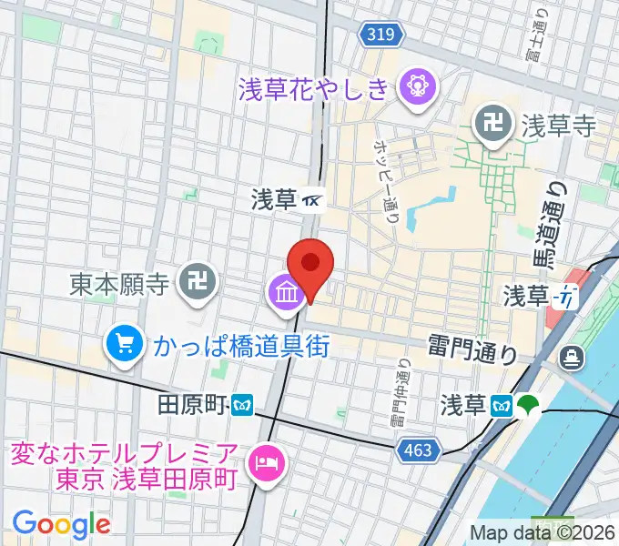 CREAM LIVE ASAKUSAの地図