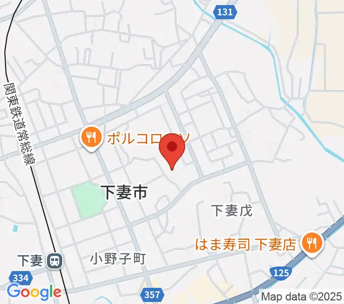 LIXIL下妻総合体育館の地図