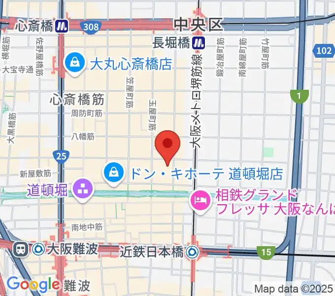PLUSWIN HALL 大阪の地図