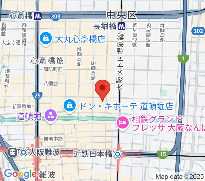 PLUSWIN HALL 大阪の地図