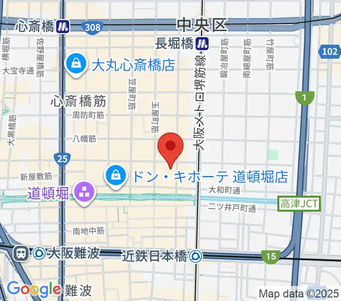 PLUSWIN HALL 大阪の地図