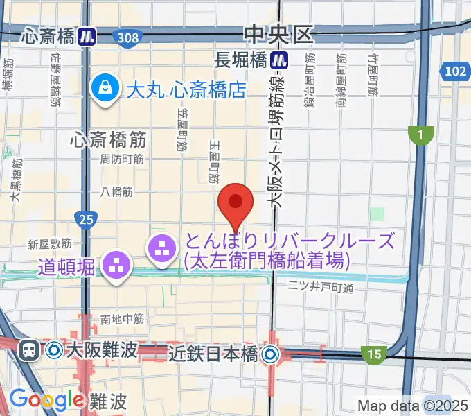 PLUSWIN HALL 大阪の地図