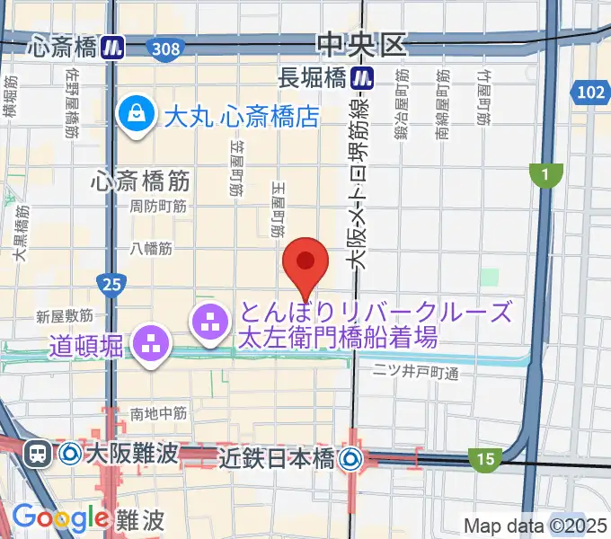 PLUSWIN HALL 大阪の地図