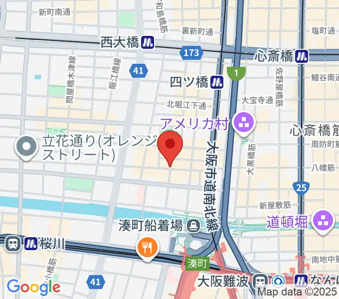 PLUSWIN HALL 南堀江の地図