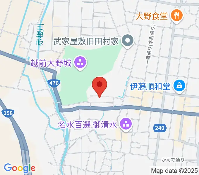 大野市民俗資料館の地図