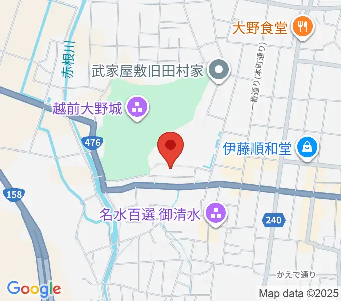 大野市民俗資料館の地図