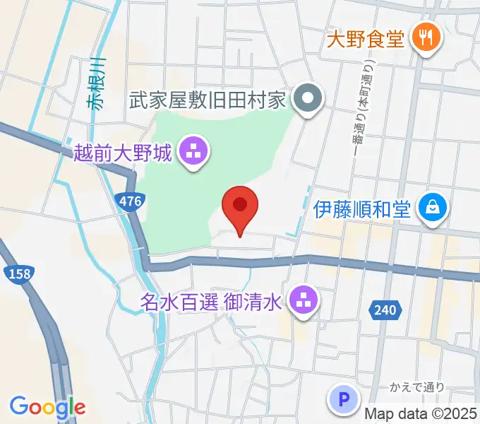 大野市民俗資料館の地図