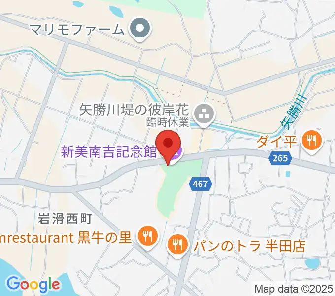 新美南吉記念館の地図
