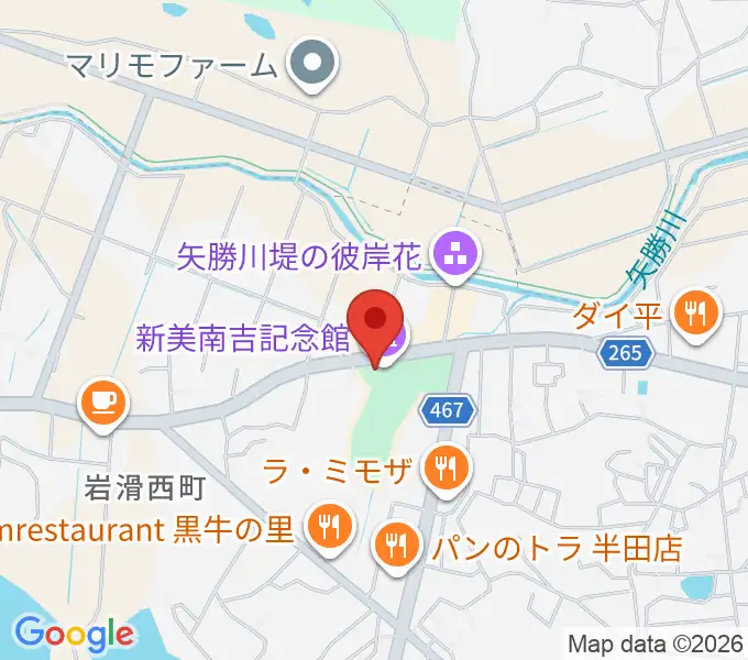 新美南吉記念館の地図