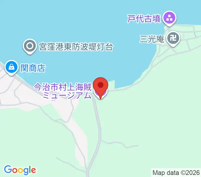 今治市村上海賊ミュージアムの地図