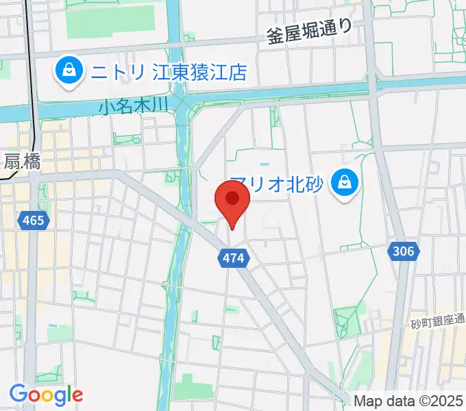 東京大空襲・戦災資料センターの地図