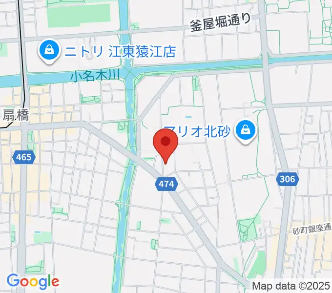 東京大空襲・戦災資料センターの地図