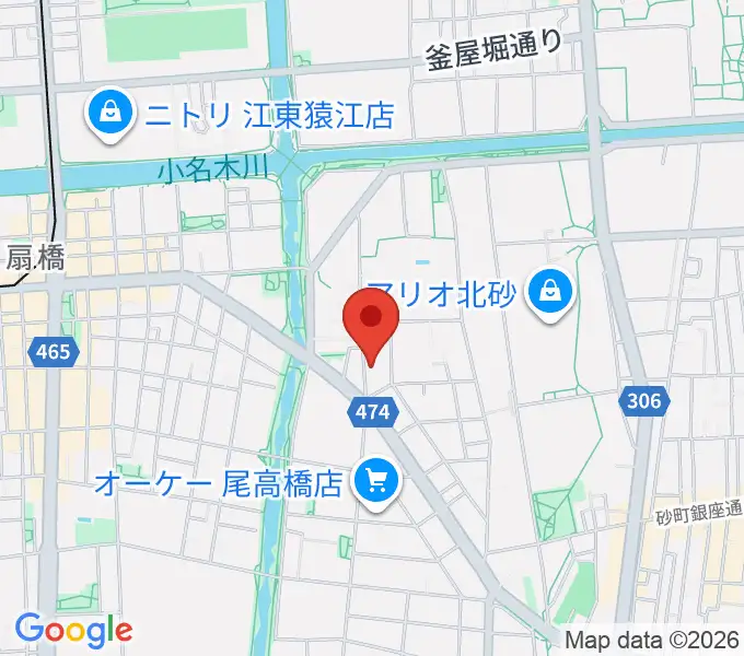 東京大空襲・戦災資料センターの地図