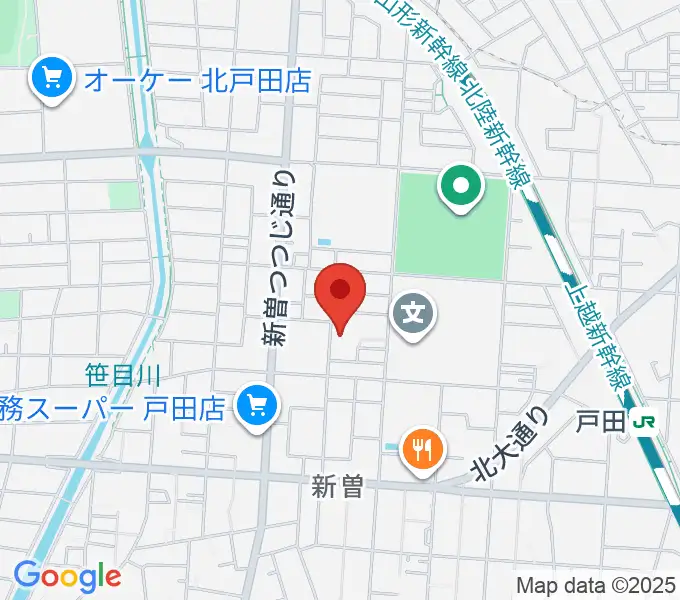戸田市立郷土博物館の地図