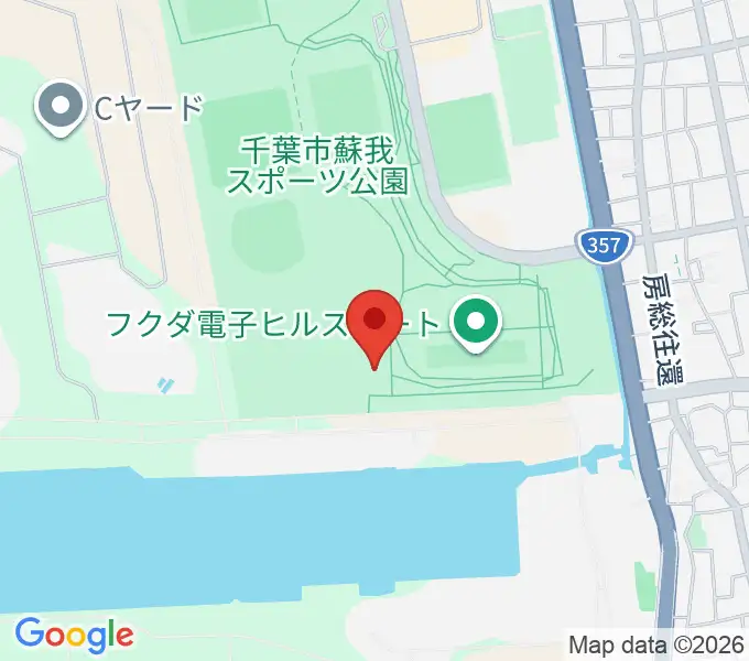 フクダ電子ボードエリアの地図