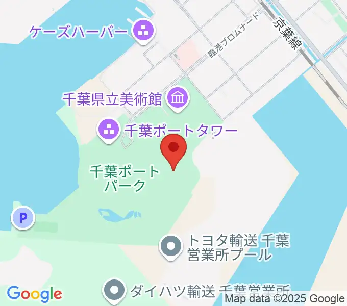千葉ポートーパーク野外ステージの地図