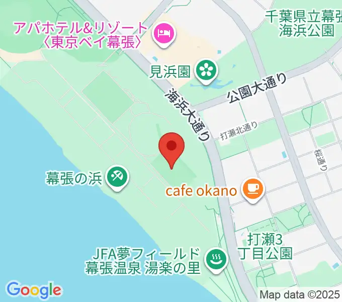 JFA夢フィールドBピッチの地図