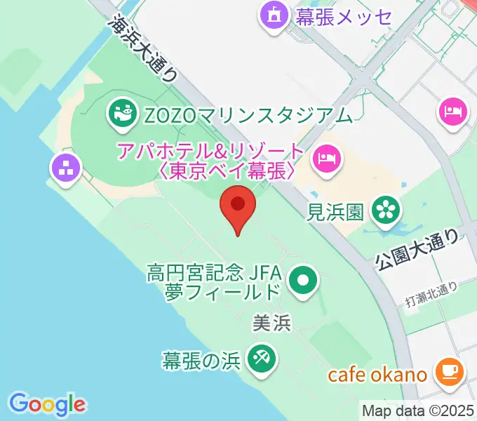 JFA夢フィールドC・Dピッチの地図