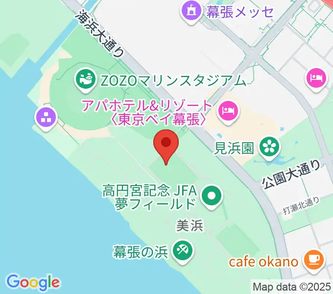 JFA夢フィールドC・Dピッチの地図