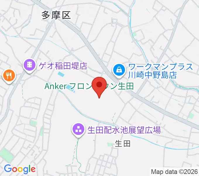 Soundcoreアリーナの地図