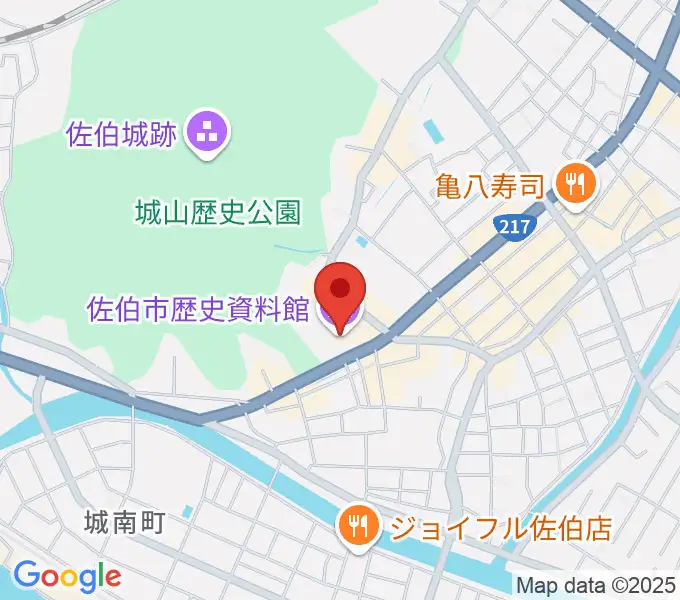 佐伯市歴史資料館の地図